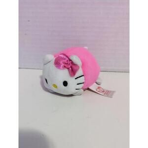 2017 Ty Beanie Babies Teeny Tys Hello Kitty Pink Miniature Plush 3” Cat Sanrio